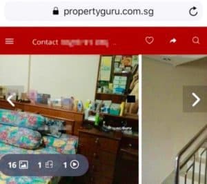 The naked selfie on Property Guru