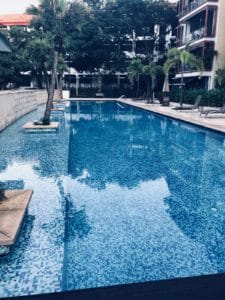 Expat Tenant Anne C's swimming pool in condo at Pasir Panjang found with a top expat Property Agent from Propseller