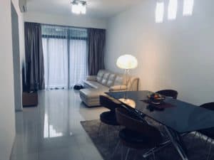 Expat Tenant Anne C's living room in condo at Pasir Panjang found with a top expat Property Agent from Propseller