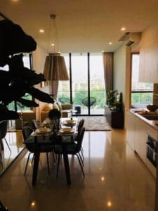 Foreigner Jiawei W's living room in Condo which was purchased with a top Property Agent from Propseller