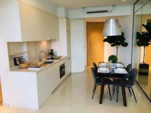 Foreigner Jiawei W's kitchen in Condo which was purchased with a top Property Agent from Propseller