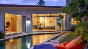 Villa opens up to private pool area