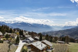 Residence boasts a magnificent view of the nearby alps