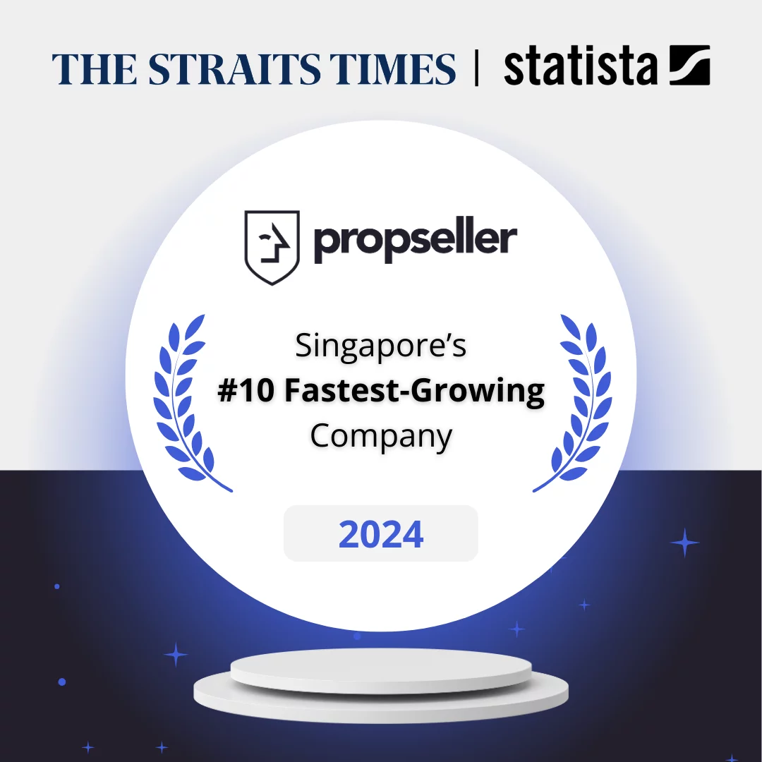 Propseller Ranks 10 Fastest Growing Company in Singapore 2024 by The